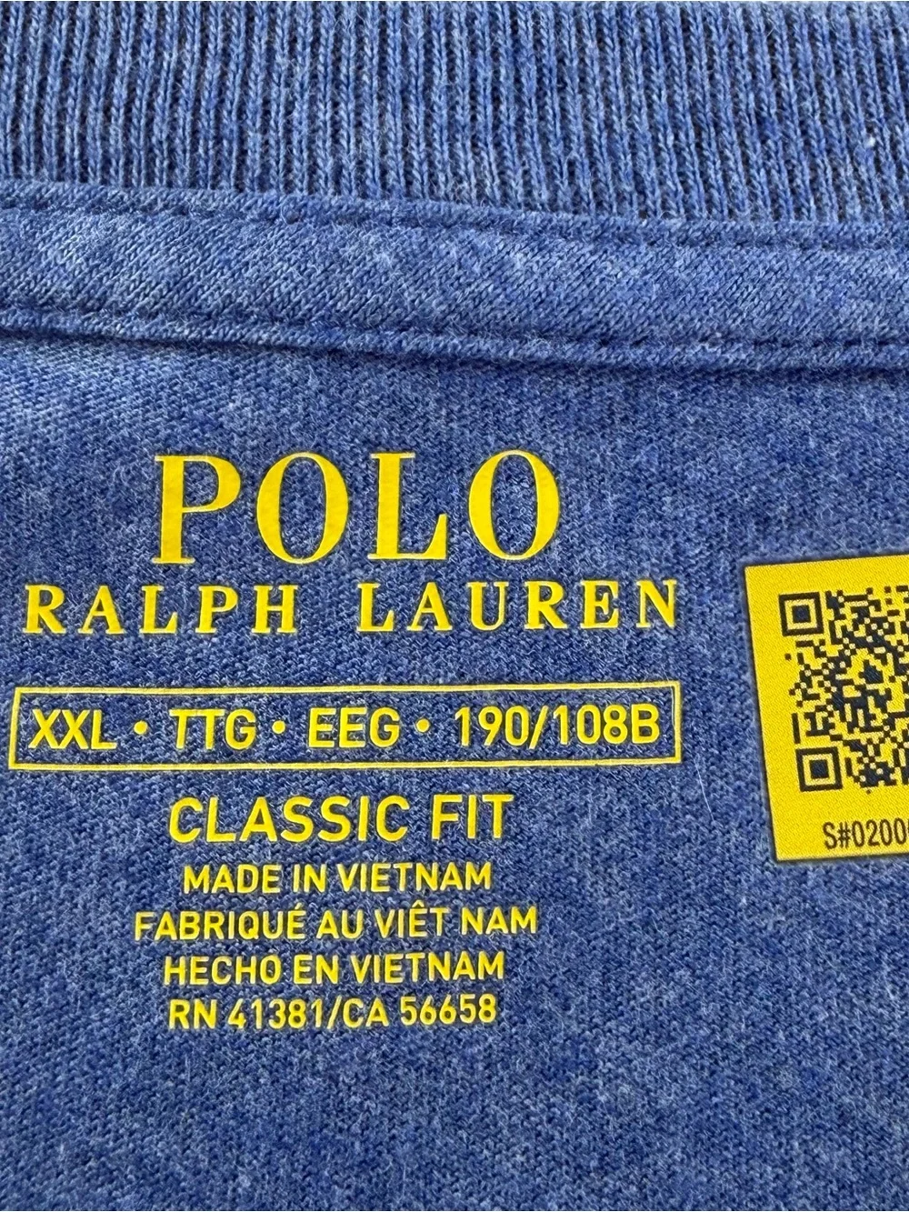 Polo Ralph Lauren XXL Classic Fit Long Sleeve T Shirt Pullover Blue Pony NWT